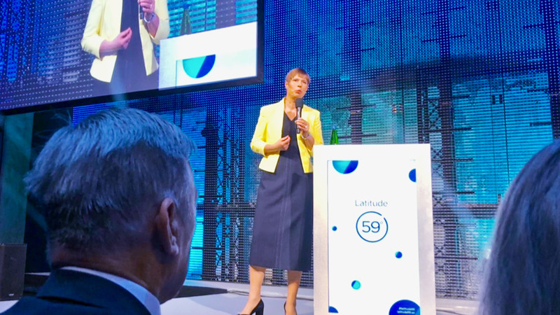写真2：エストニア初の女性大統領Kersti Kaljulaid氏